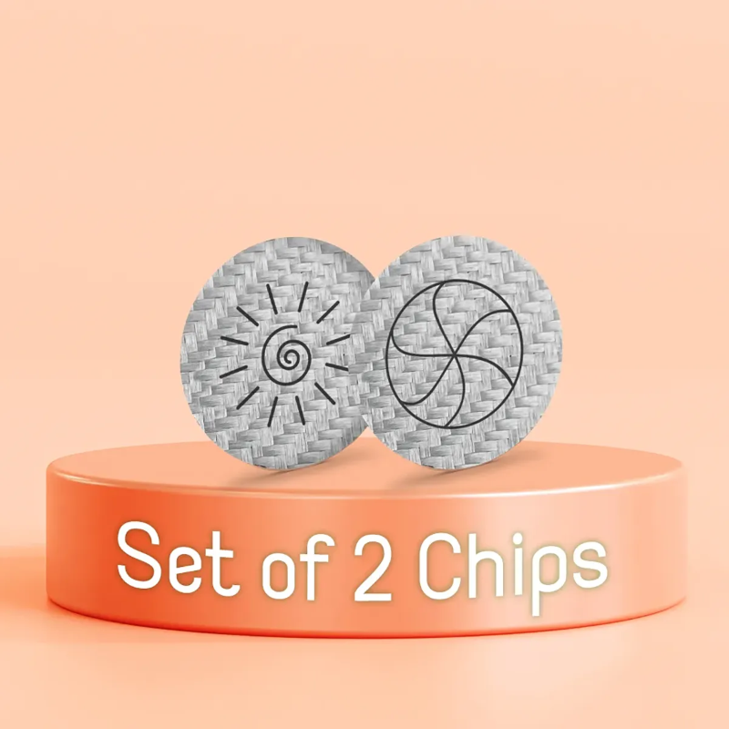 Pro Energetic | Love & Light Set of 2 Chips, enjoy your life + empower your day Chip